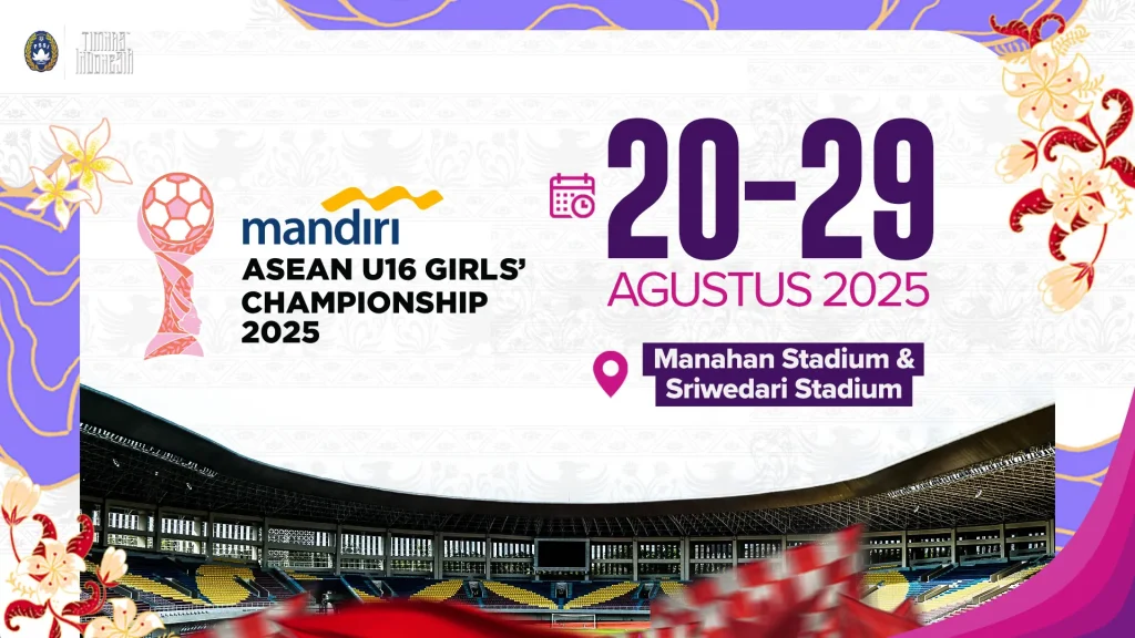 Timnas Putri U-16 Indonesia dipastikan akan menjadi tuan rumah dan berlaga pada turnamen Piala AFF Wanita U-16 2025.